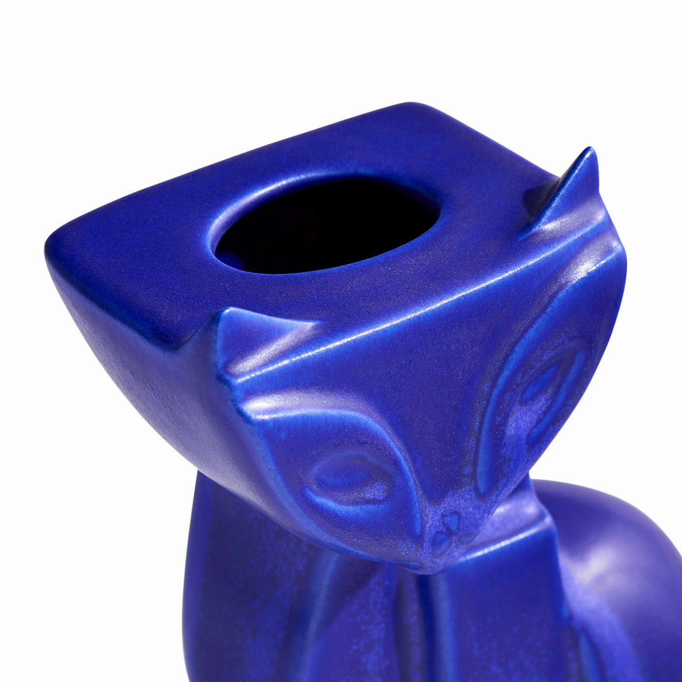 Cobalt Cat Vase