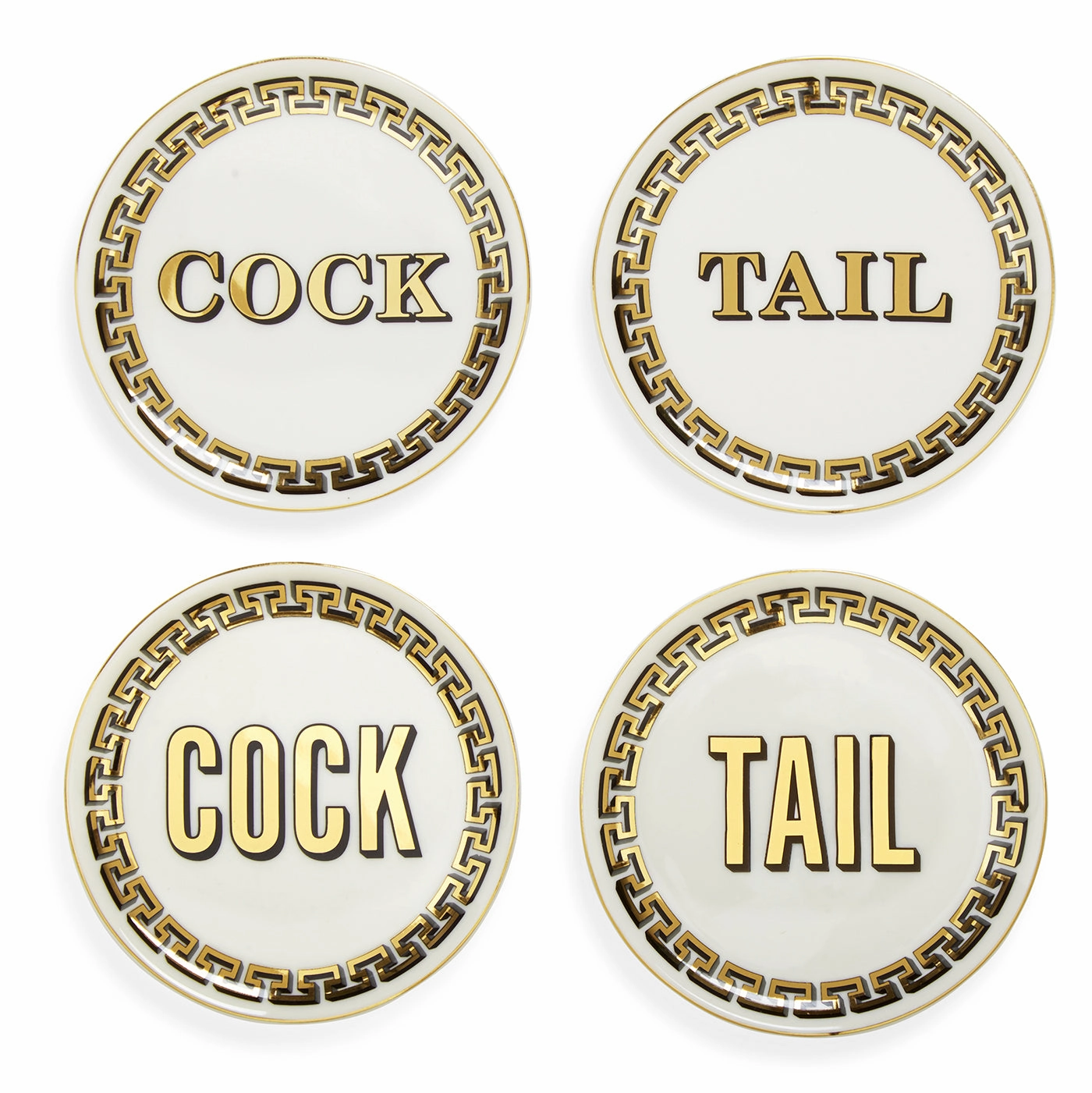 Cock/Tail Coastershandmade ceramic dinnerware set