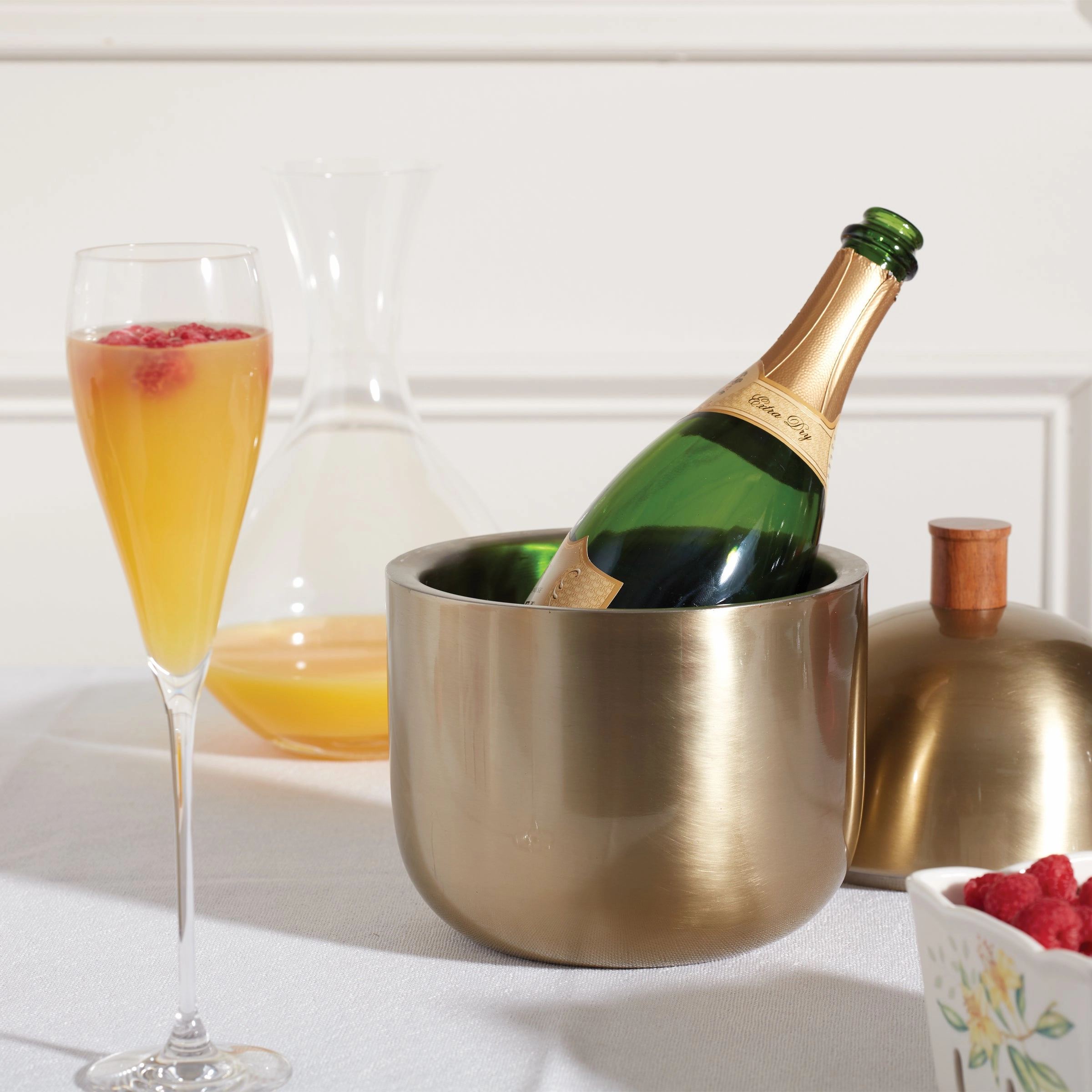 Cocktail Party Brushed Gold  Bar Tool Set