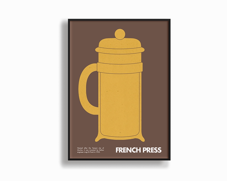 Coffee Tools French Press 02nordic style wall decor