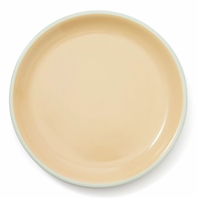 Color Rim Plate Large Yellow x Purplehand-painted ceramic bowl