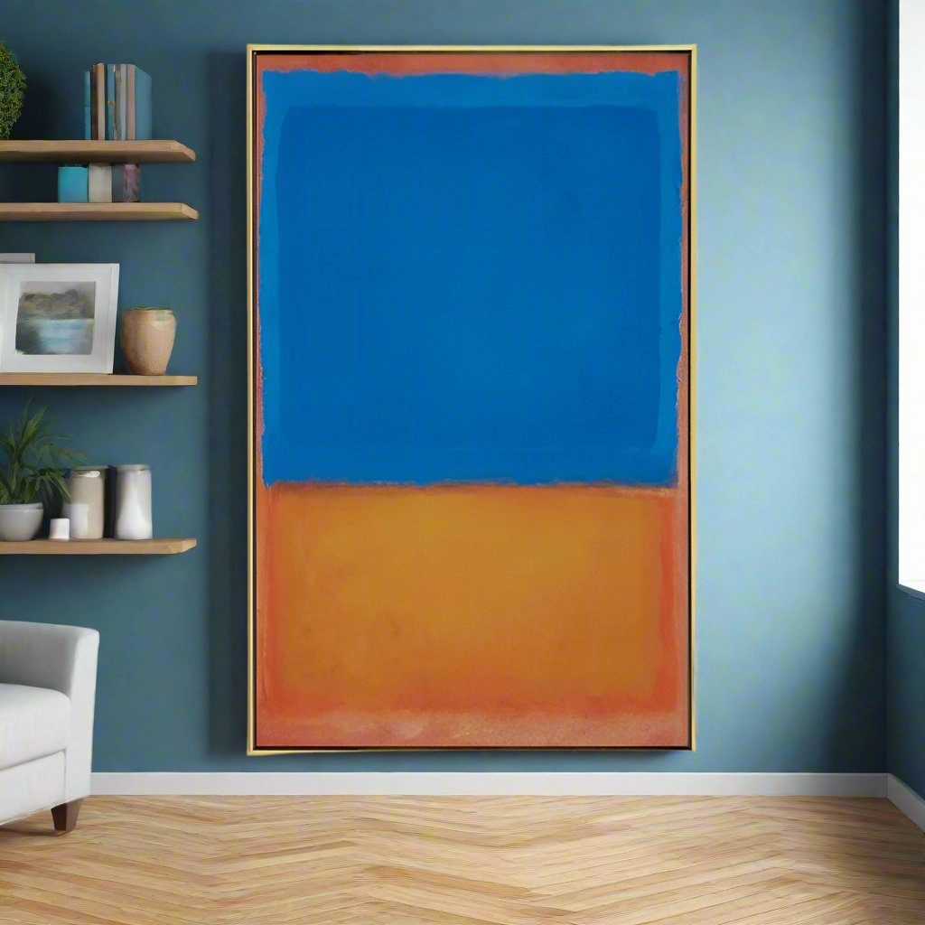Colorful Abstract Wall Art With Frame
