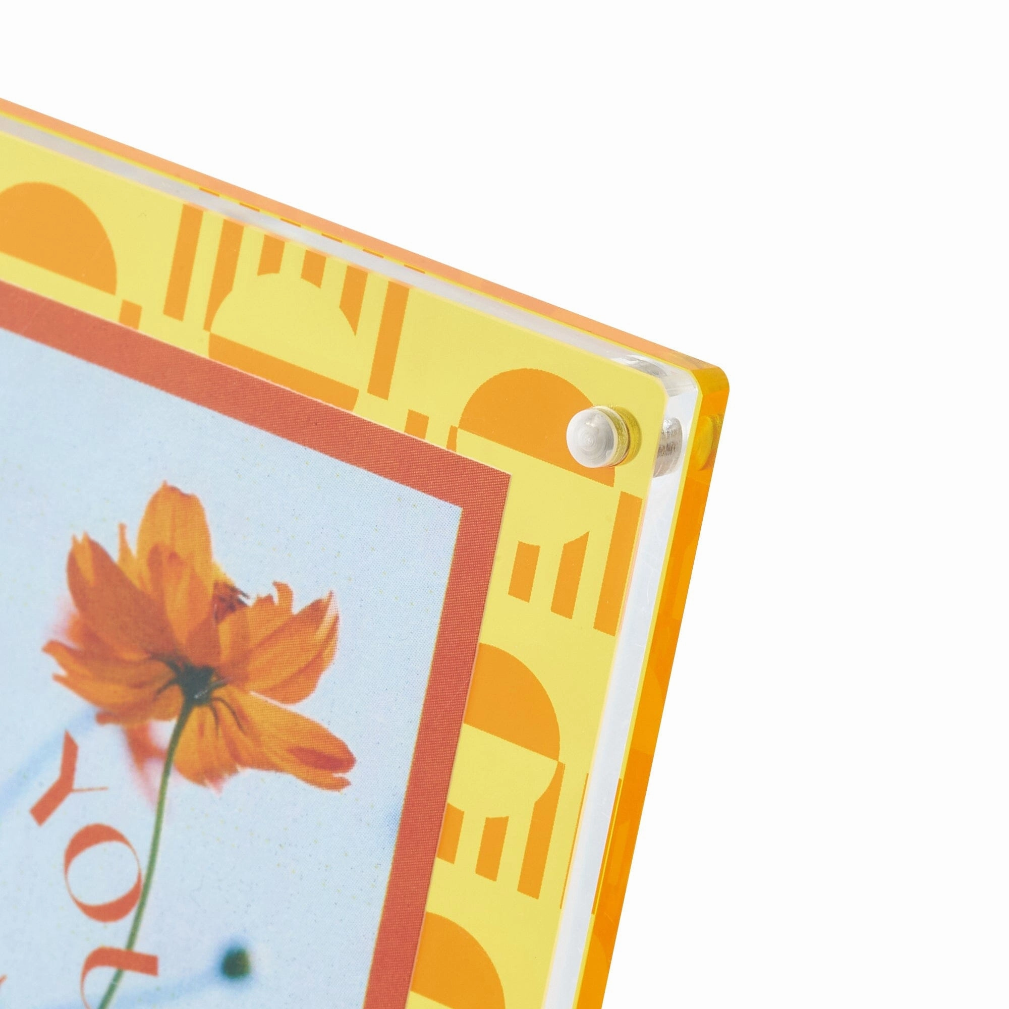 Colorful Acrylic Frame Mini Yellow