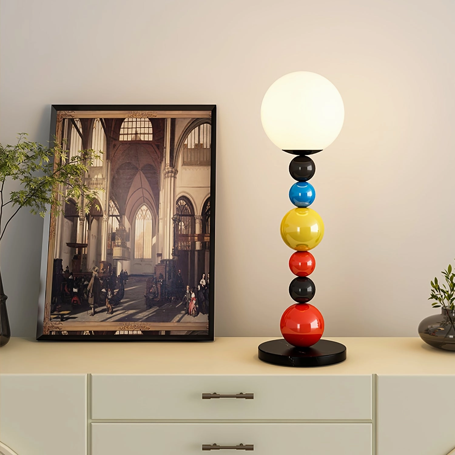 Colorful Round Ball Floor Lamp