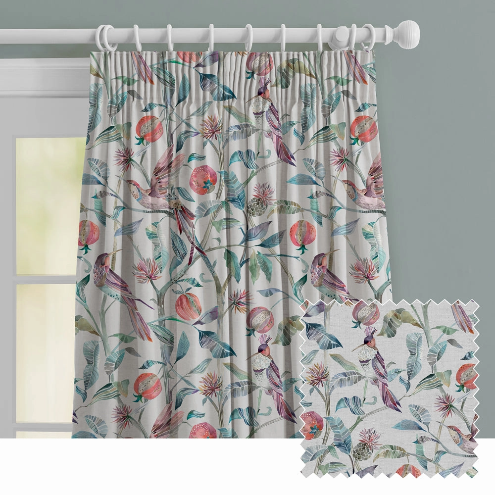 Colyford Ann Printed Made to Measure Curtains Loganberrybedding sets ,throw blankets 