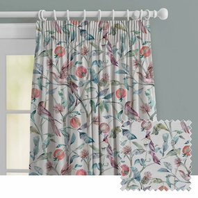 Colyford Ann Printed Made to Measure Curtains Loganberrybedding sets ,throw blankets 