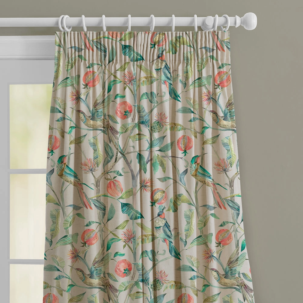 Colyford Fiona Printed Made to Measure Curtains Pomegranate