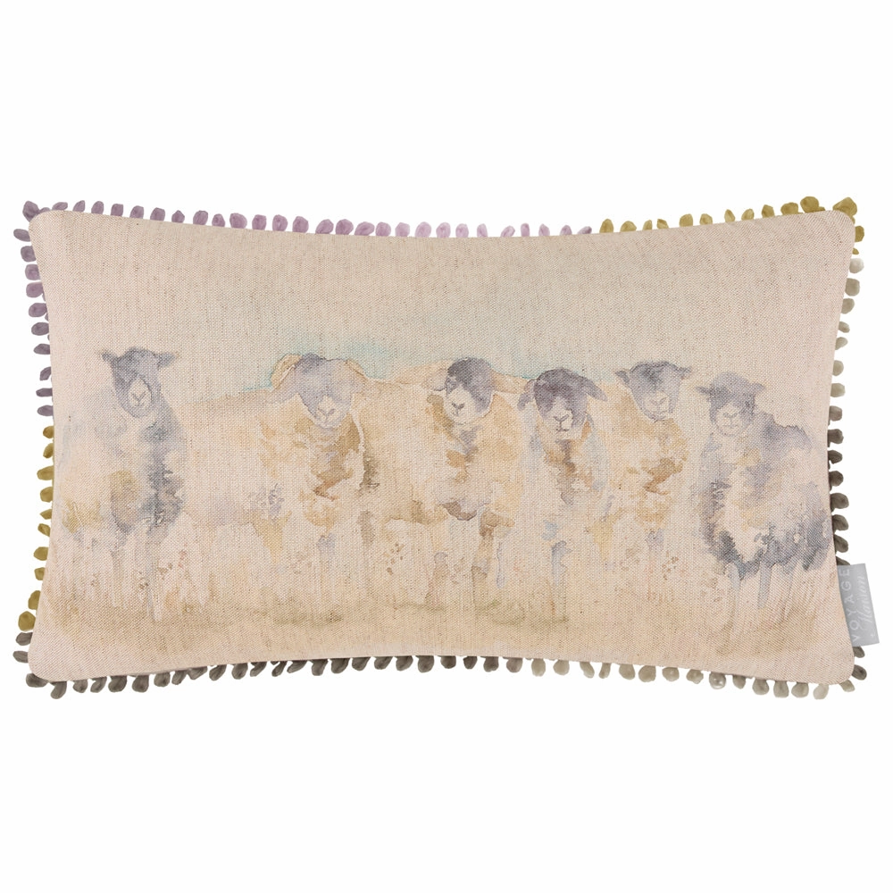 Come By Printed Cushion Cream