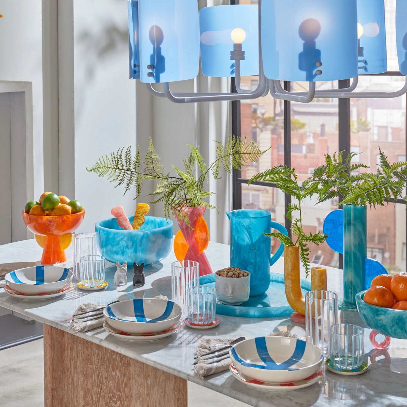 Como Ripple Salad Serving Set