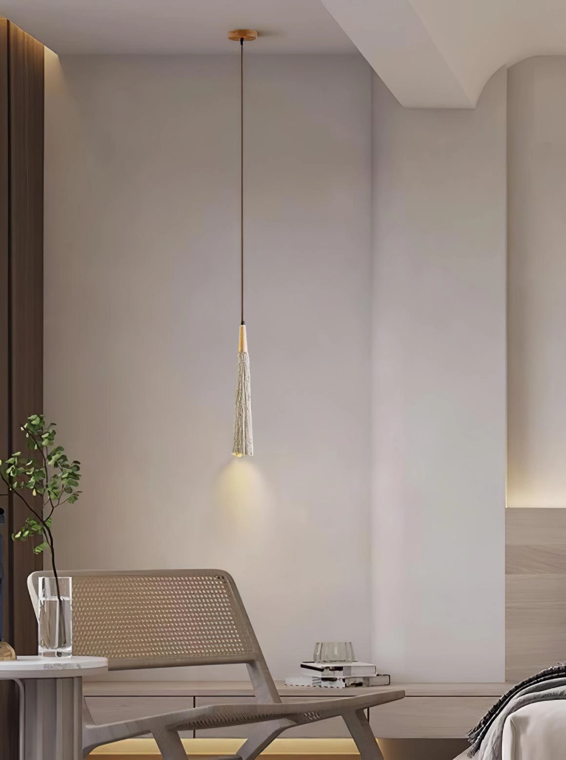 Concrete Pleated Pendant Lamp