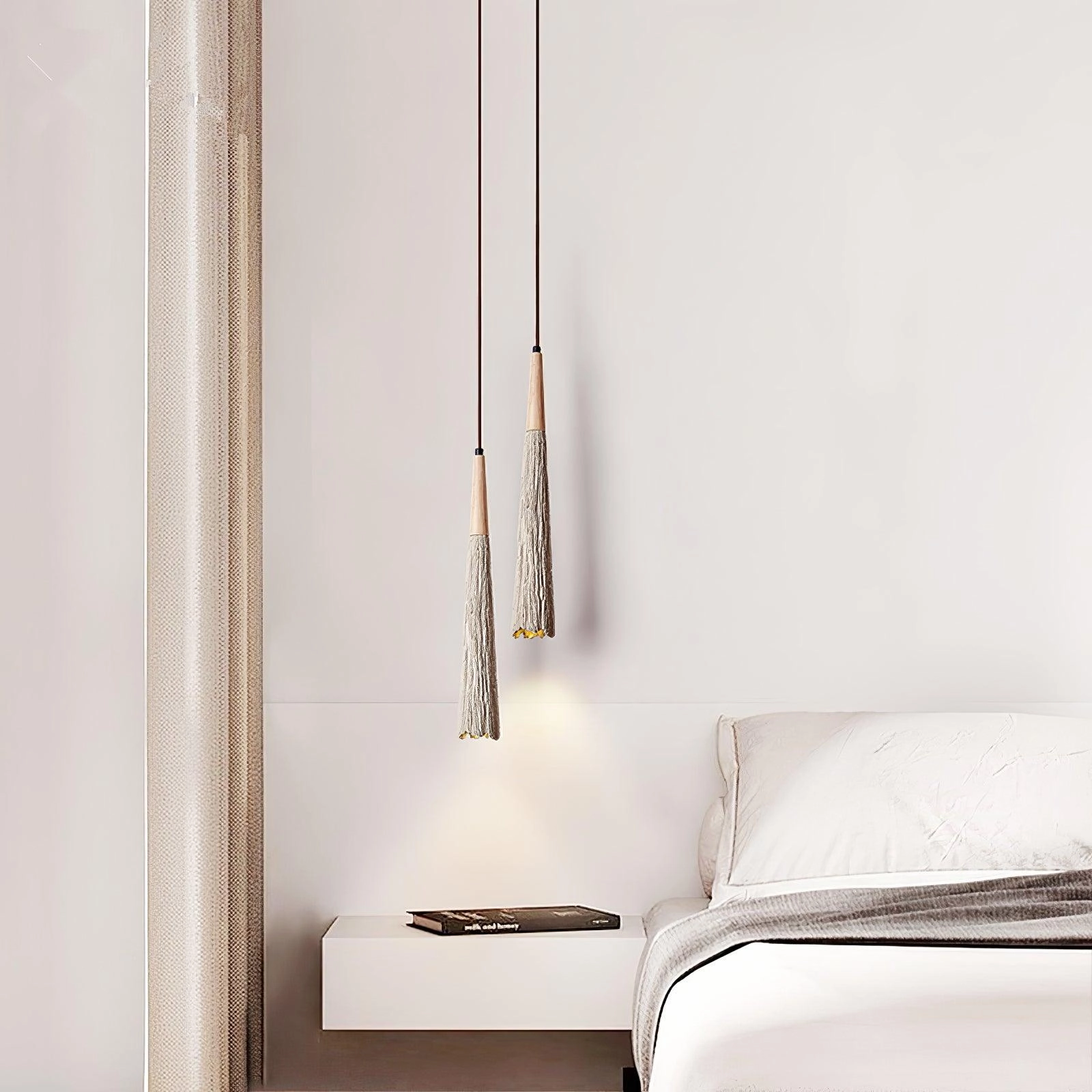 Concrete Pleated Pendant Lamp