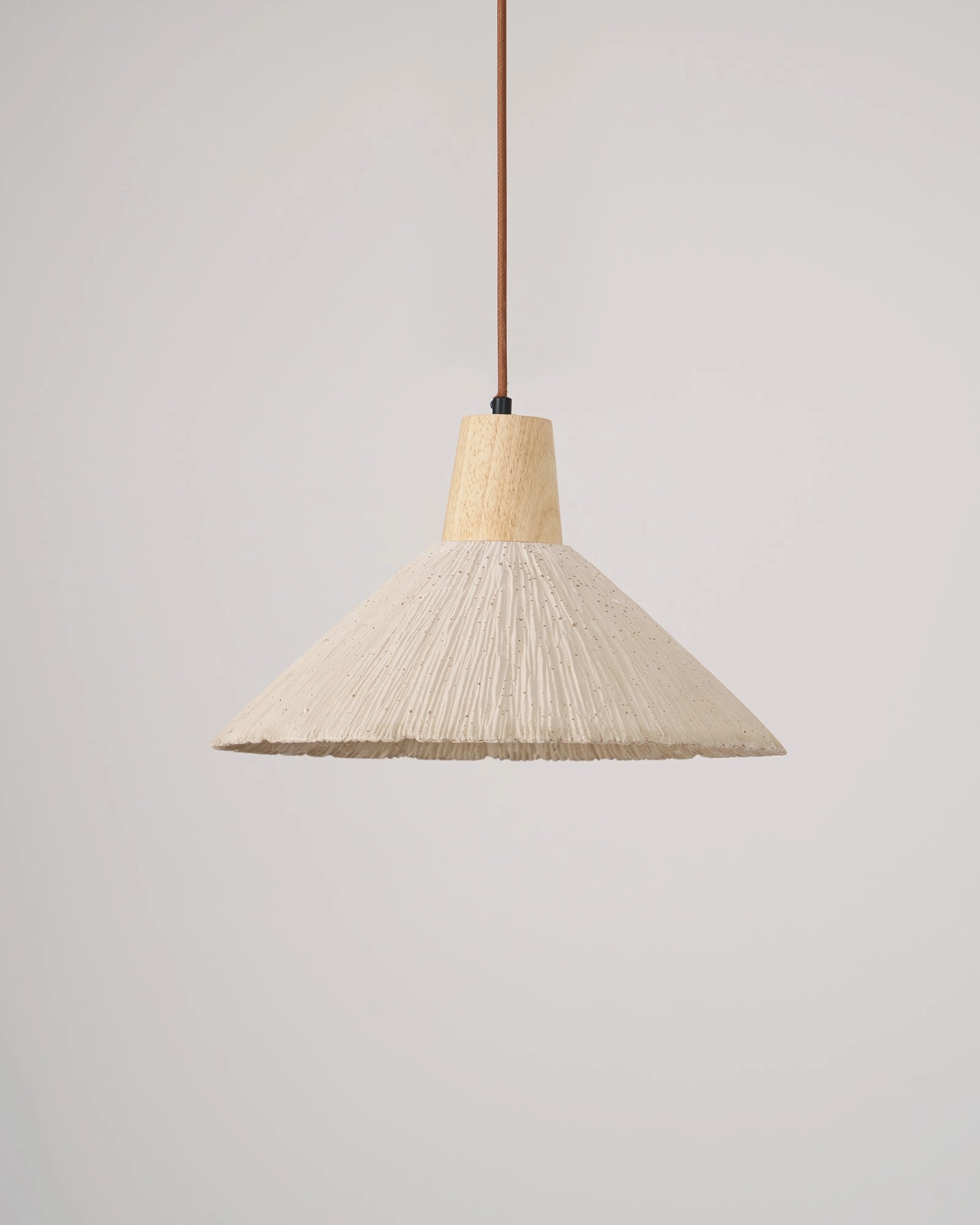 Concrete Pleated Pendant Lamp