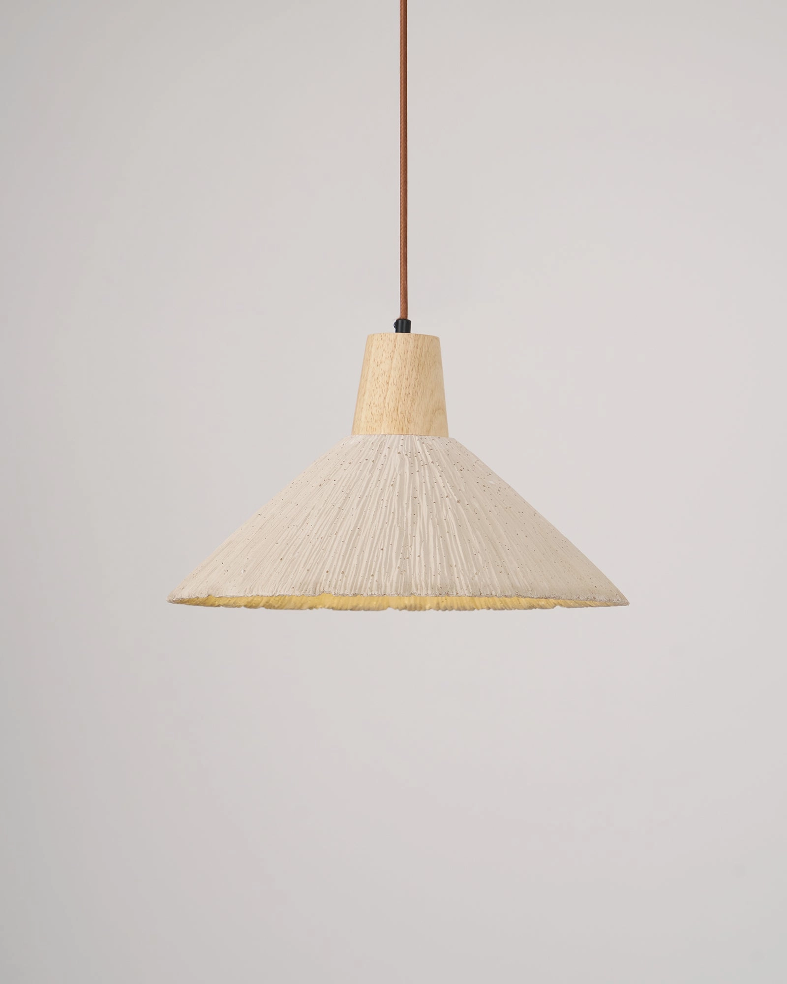 Concrete Pleated Pendant Lamp