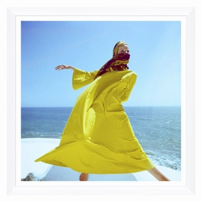 Conde Nast Collection, Veruschka Wearing a Yellow Kaftannordic style wall decor