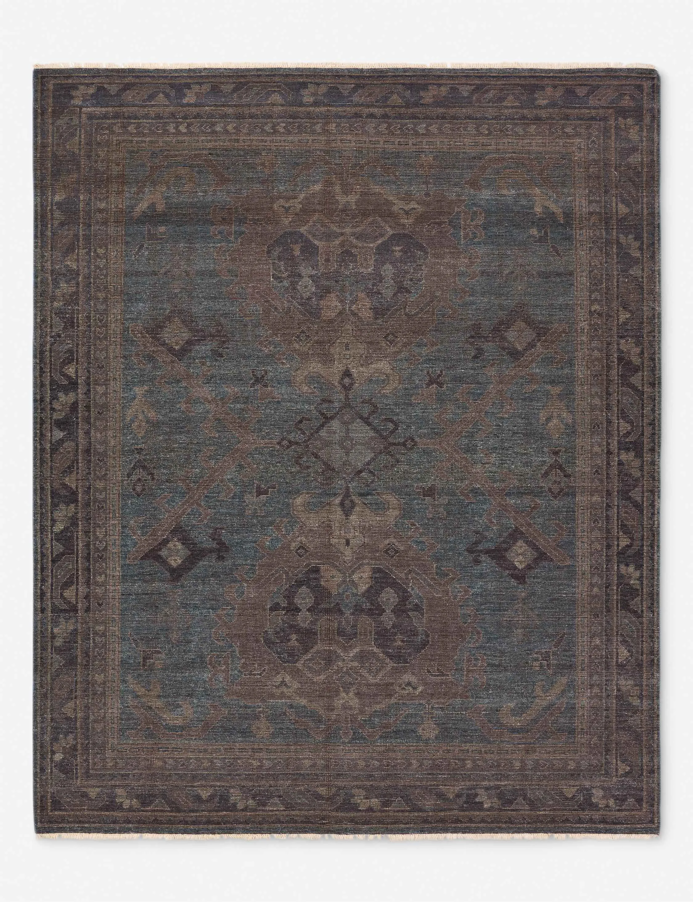Connelly Hand-Knotted Wool Rugmodern color block patchwork rug