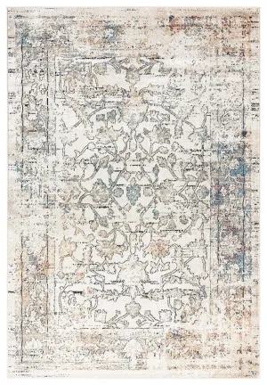 Constance Beige And Blue Distressed Floral Rugmodern color block patchwork rug
