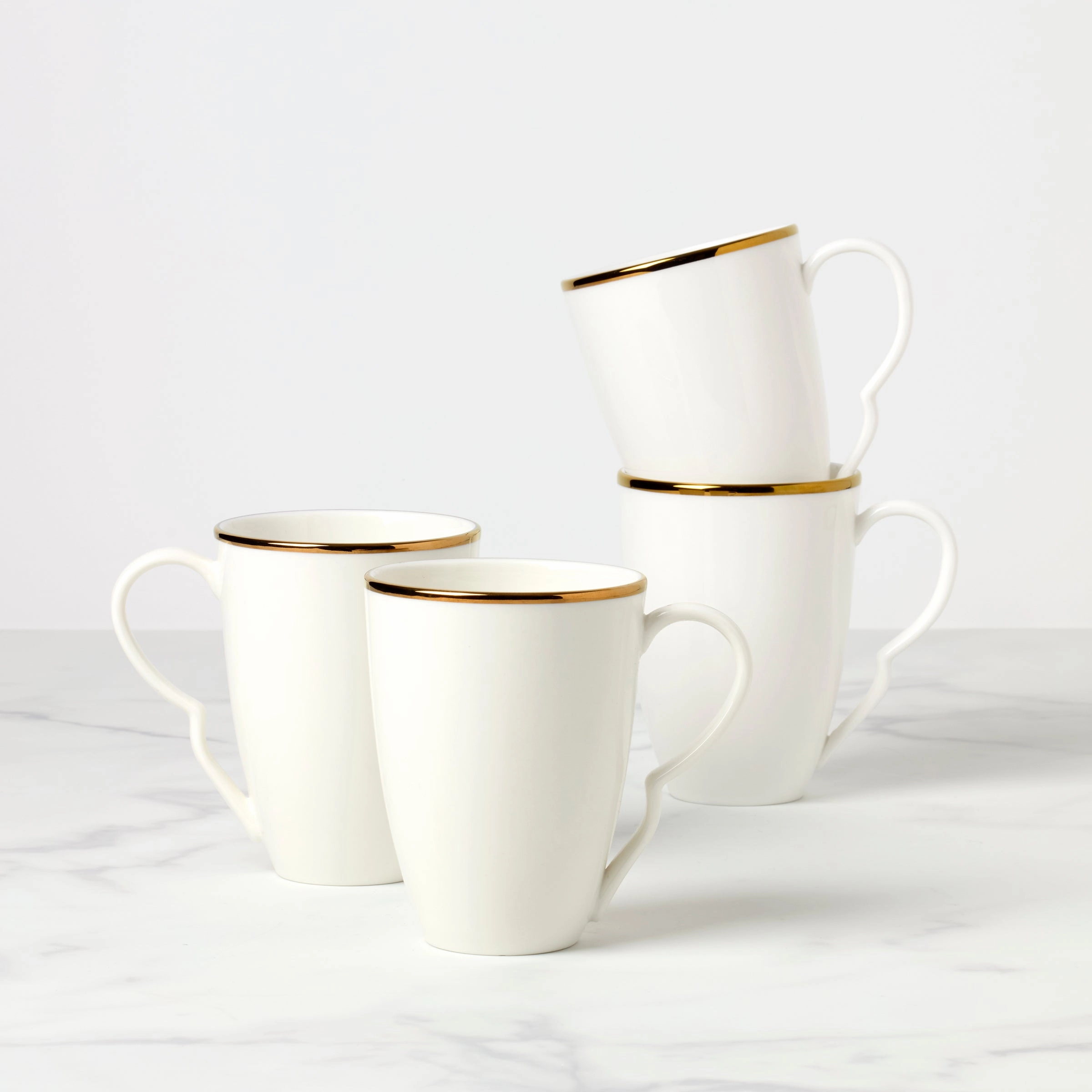Contempo Luxe Mugs - Set of 4glass cups ,personalized mugs 