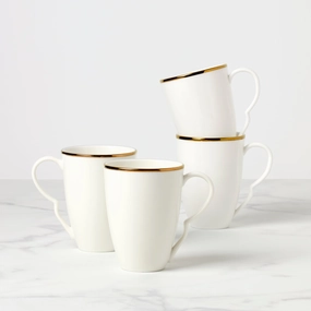 Contempo Luxe Mugs - Set of 4glass cups ,personalized mugs 