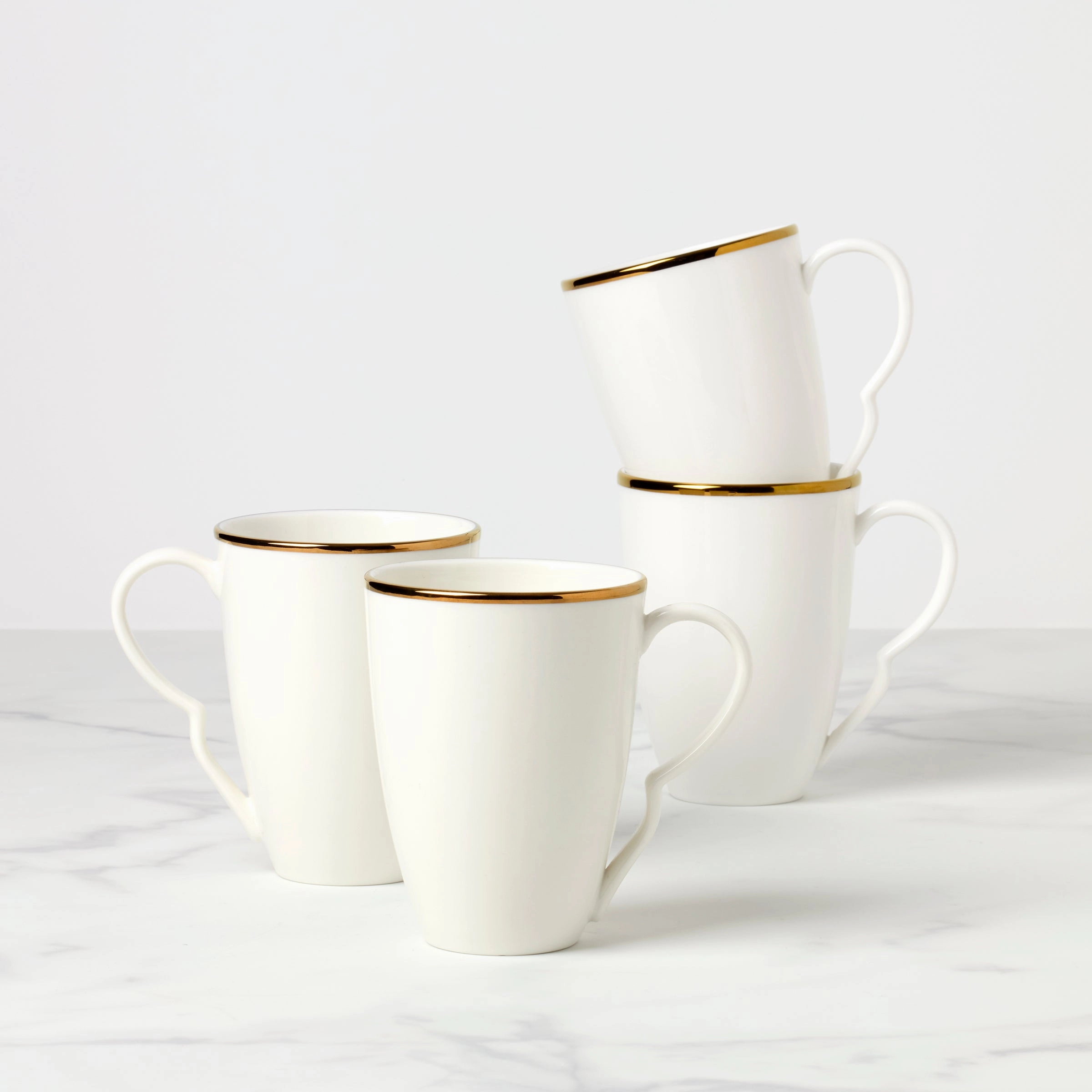 Contempo Luxe Mugs - Set of 4modern kitchen decor ,kitchen dinner set ,dinnerware 