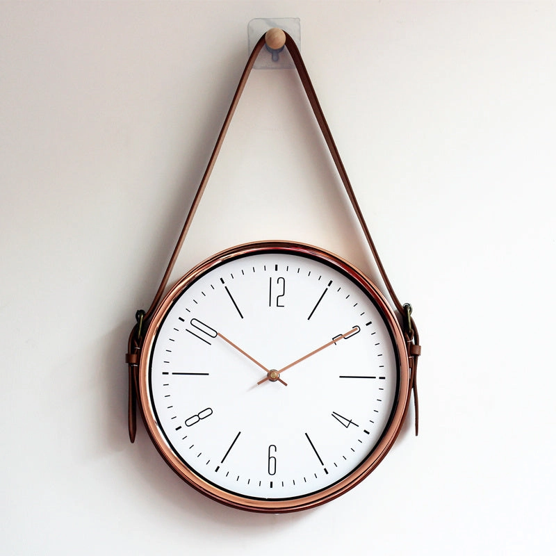 Copper Hanging Wall Clock