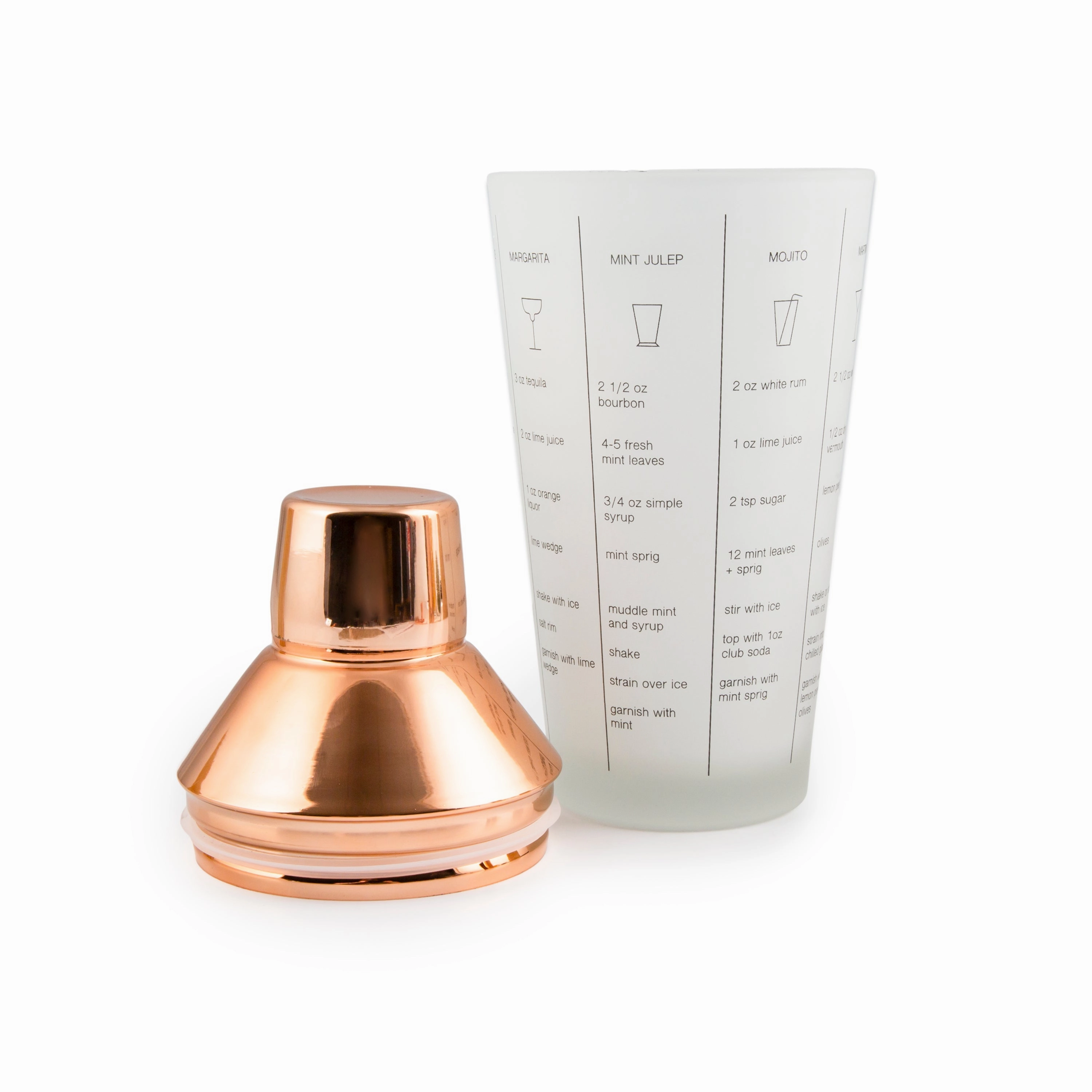 Copper Mixology Set 5 pc