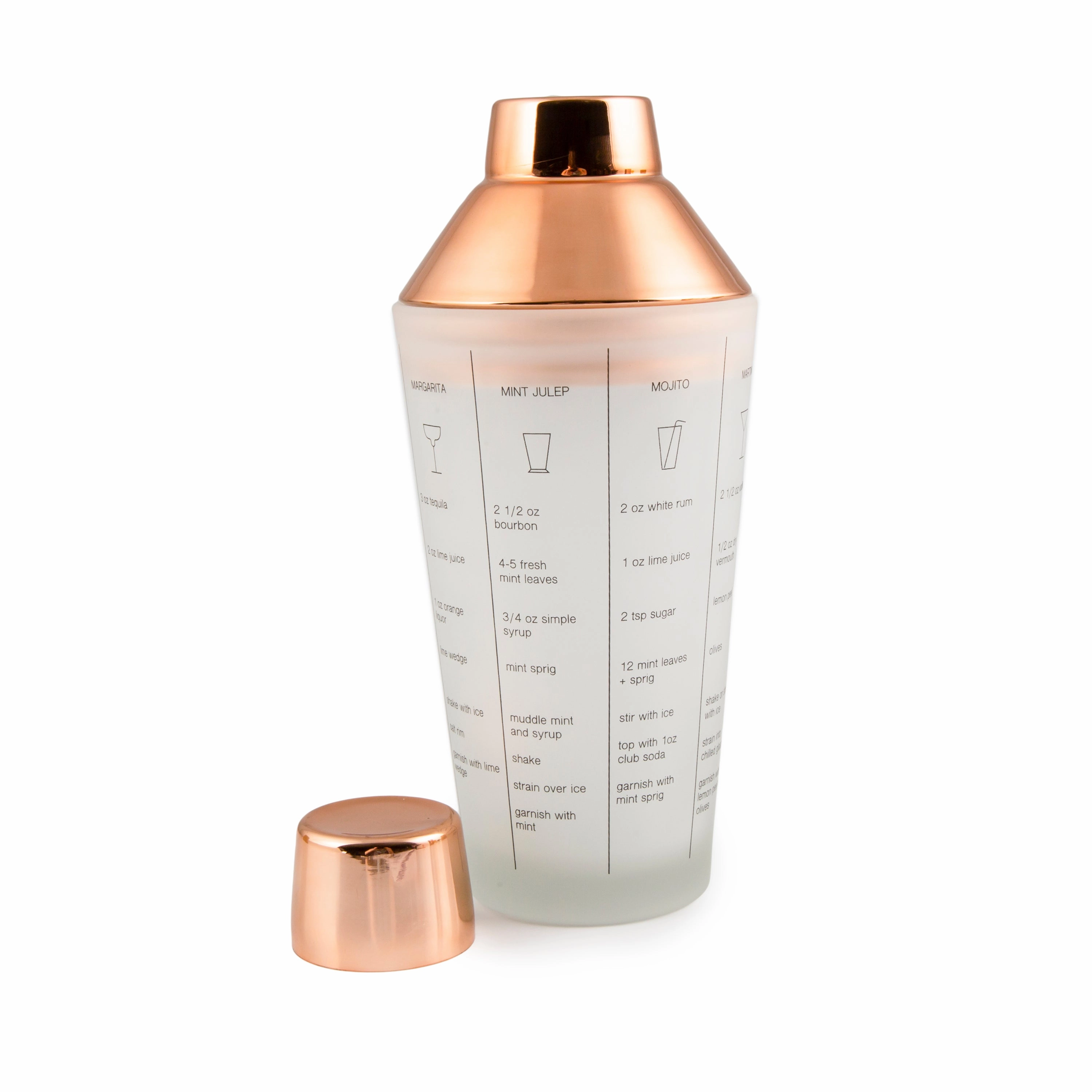 Copper Mixology Set 5 pc
