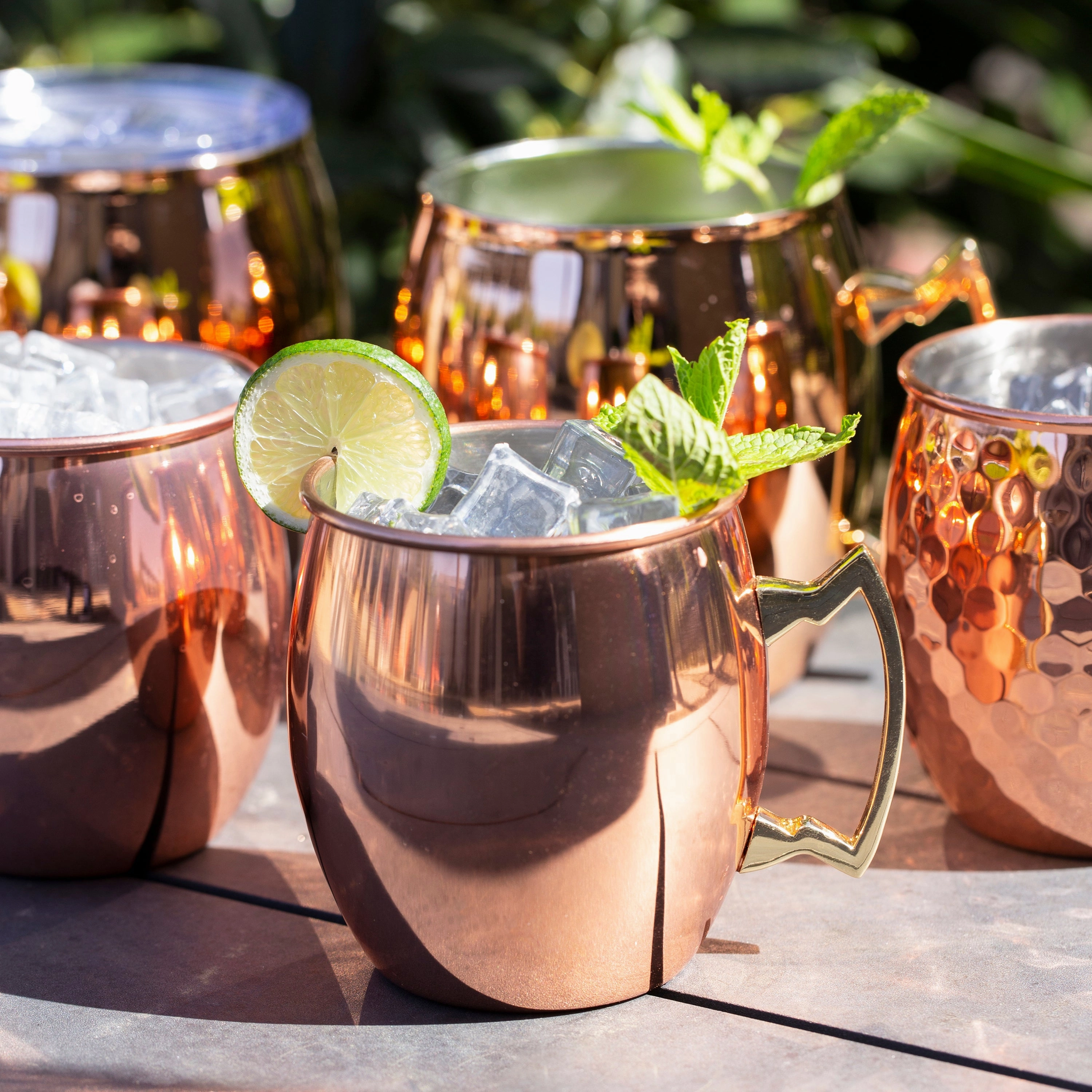 Copper Moscow Mule Mugs - Set Of 4