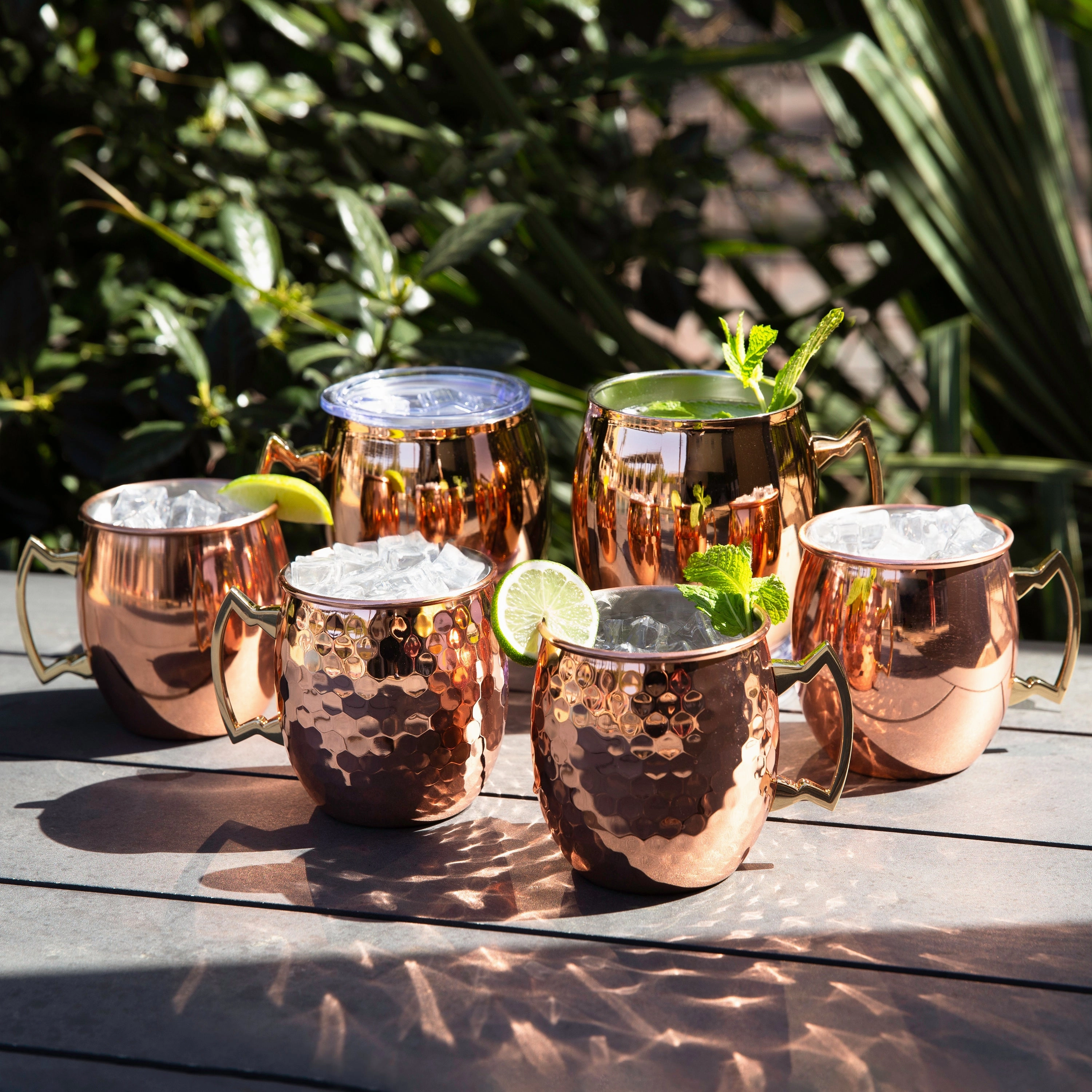 Copper Moscow Mule Mugs - Set Of 4