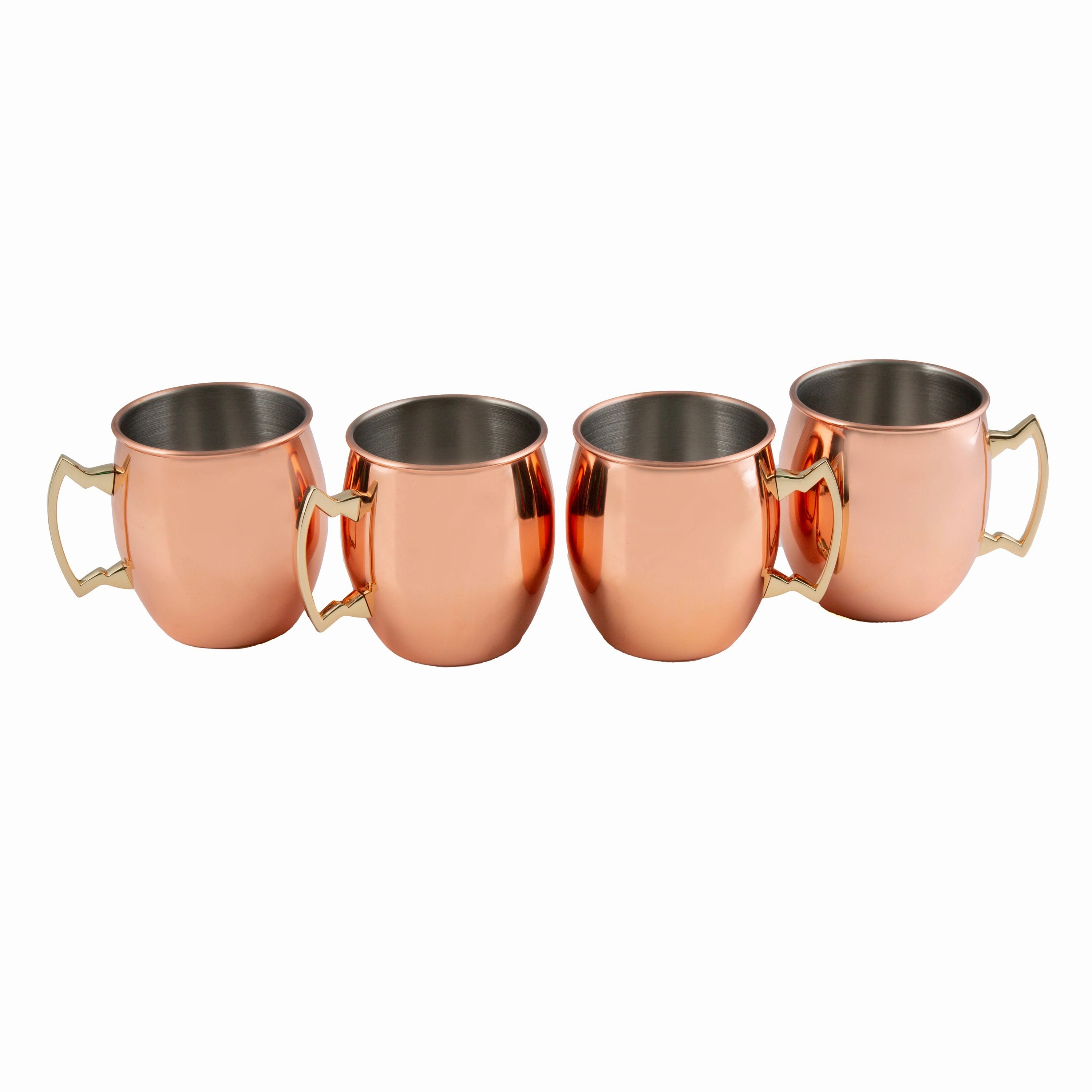 Copper Moscow Mule Mugs - Set Of 4