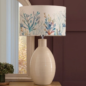 Coral Reef Eva & Epona Complete Table Lamp Cream/Cobaltmodern home decor ,home decor for bedroom 