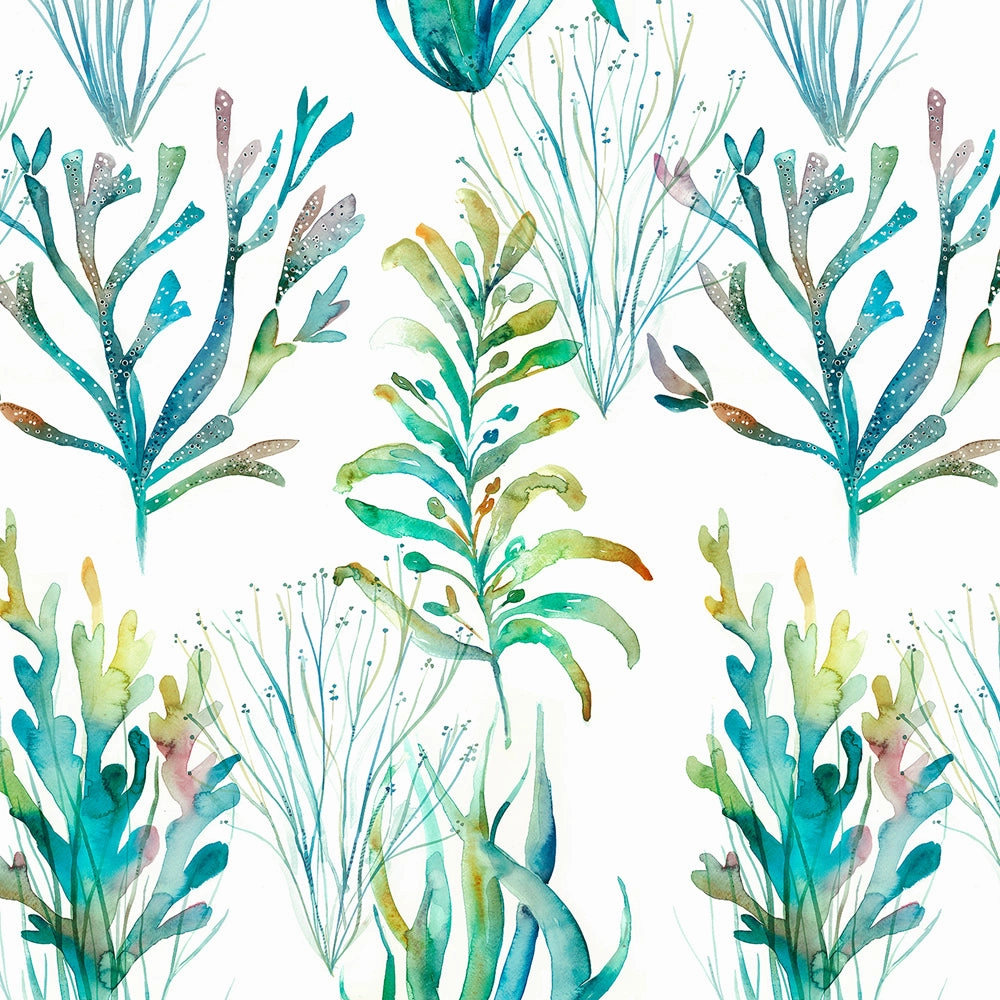 Coral Reef Printed Cotton Made to Measure Roman Blinds Kelpie