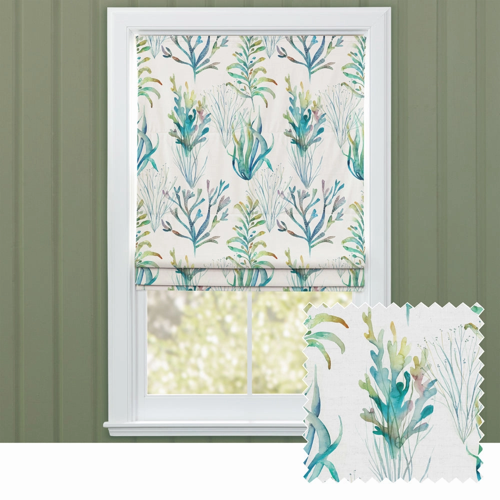 Coral Reef Printed Cotton Made to Measure Roman Blinds Kelpiebedding sets ,throw blankets 