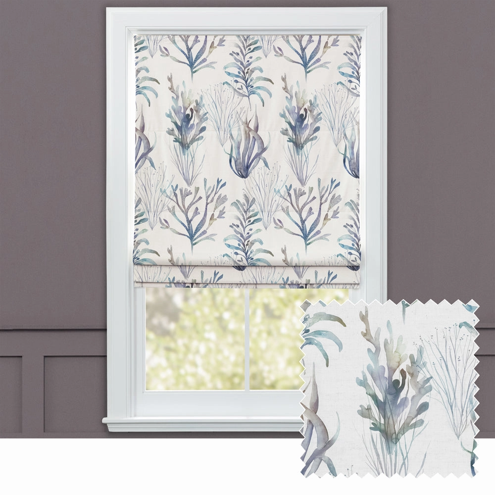 Coral Reef Printed Cotton Made to Measure Roman Blinds Slatehome decor ,wall decor 