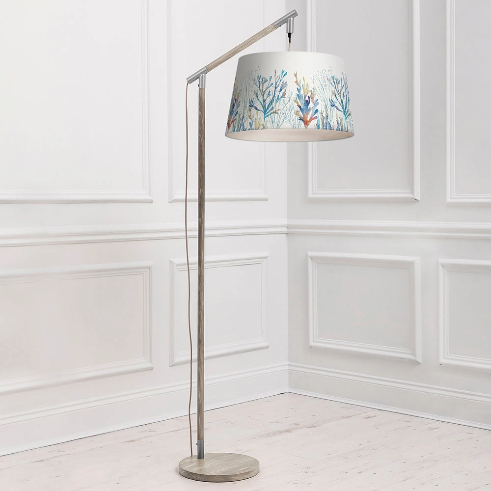 Coral Reef Quintus Taper & Quintus Complete Floor Lamp Grey/Cobalt