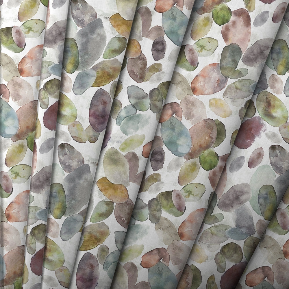 Correa Printed Cotton Made to Measure Roman Blinds Cloud/Cream