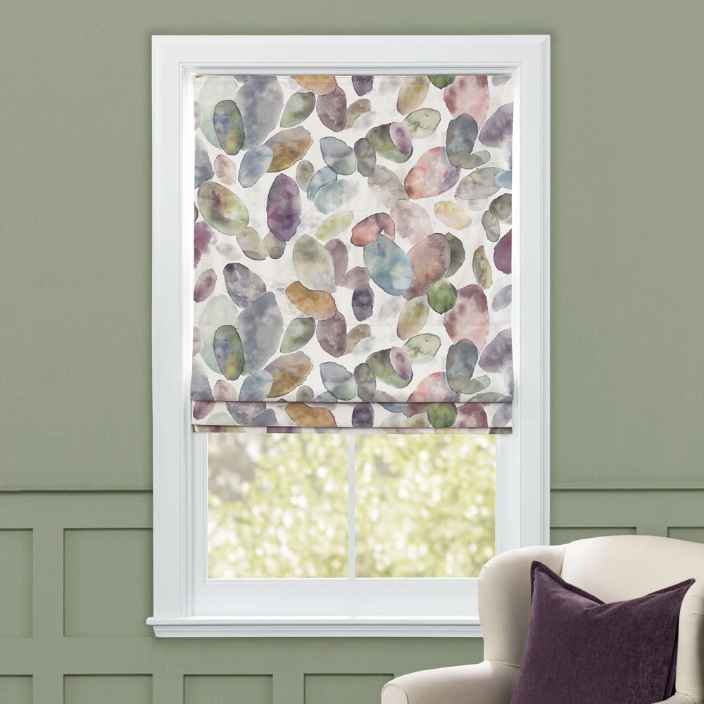 Correa Printed Cotton Made to Measure Roman Blinds Cloud/Cream
