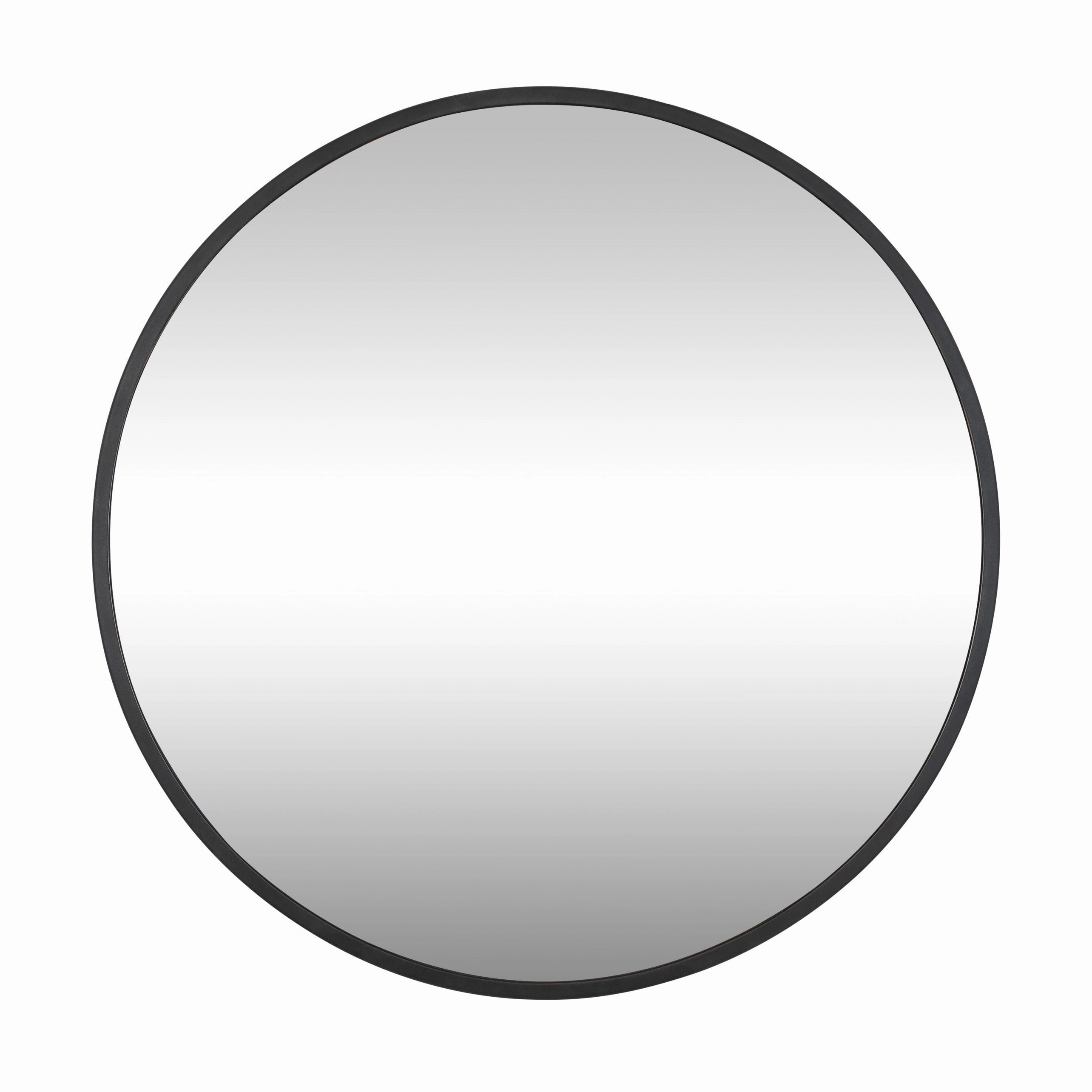 Cottage 428A01BL 30-Inch Round Mirror - Blackwall mounted decorative mirror,full length dressing mirror
