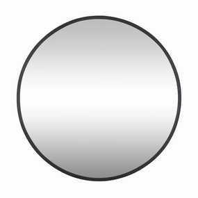 Cottage 428A01BL 30-Inch Round Mirror - Blackwall mounted decorative mirror,full length dressing mirror