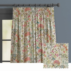 Country Hedgerow Linen Printed Made to Measure Curtains Coralbedding sets ,throw blankets 