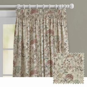 Country Hedgerow Linen Printed Made to Measure Curtains Dawnbedding sets ,throw blankets 