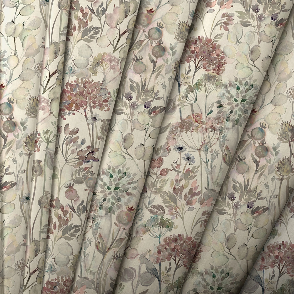 Country Hedgerow Linen Printed Made to Measure Curtains Dawn