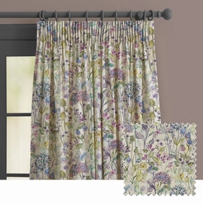 Country Hedgerow Linen Printed Made to Measure Curtains Lilacbedding sets ,throw blankets 
