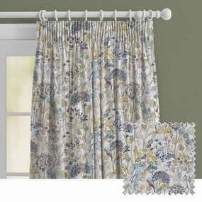 Country Hedgerow Linen Printed Made to Measure Curtains Violetbedding sets ,throw blankets 