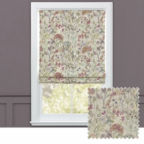 Country Hedgerow Printed Cotton Made to Measure Roman Blinds Bloombedding sets ,throw blankets 