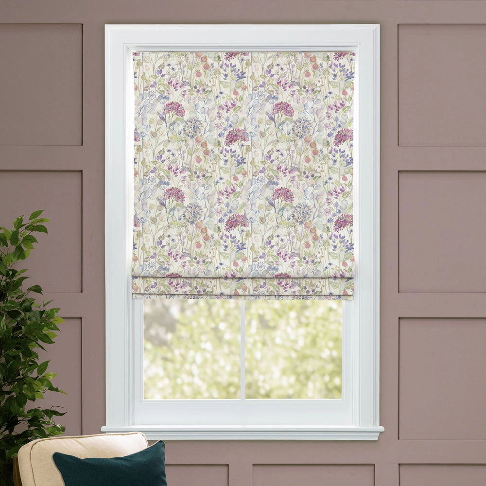 Country Hedgerow Printed Cotton Made to Measure Roman Blinds Classic/Cream
