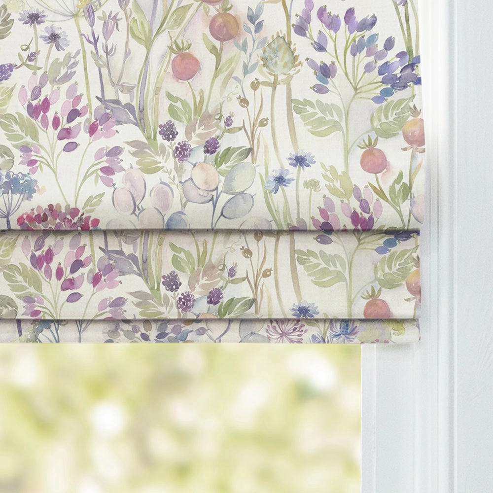 Country Hedgerow Printed Cotton Made to Measure Roman Blinds Classic/Cream
