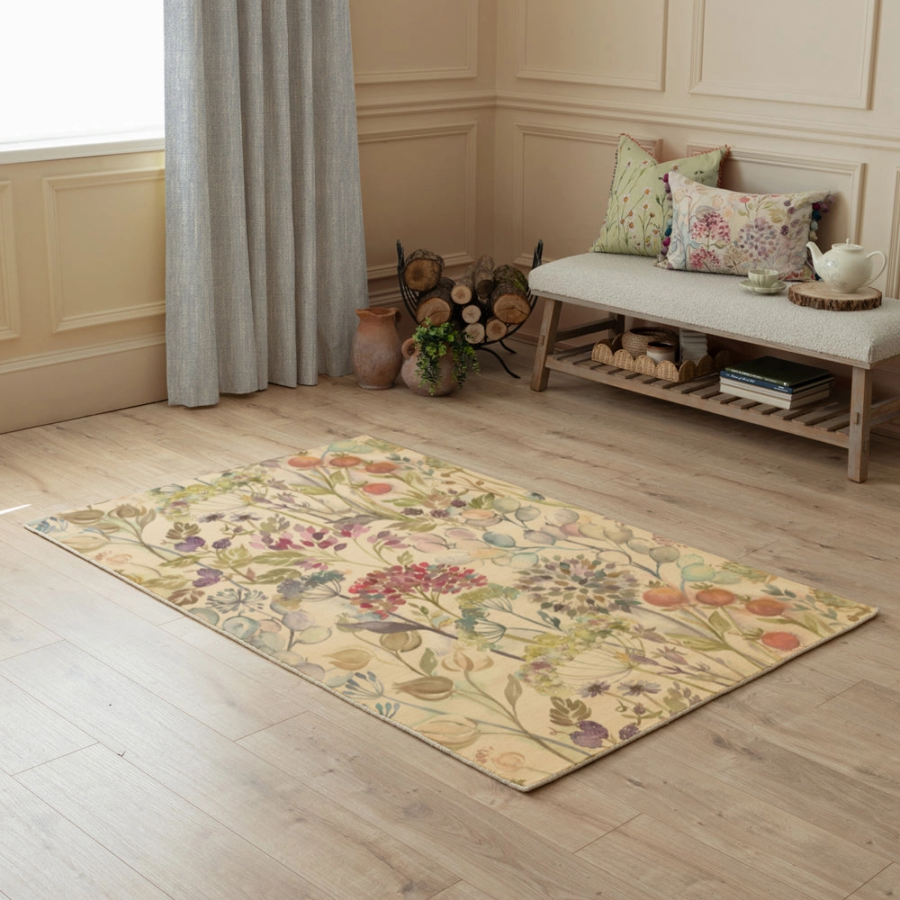 Country Hedgerow Printed Wool Rug Pinkbedding sets ,throw blankets 