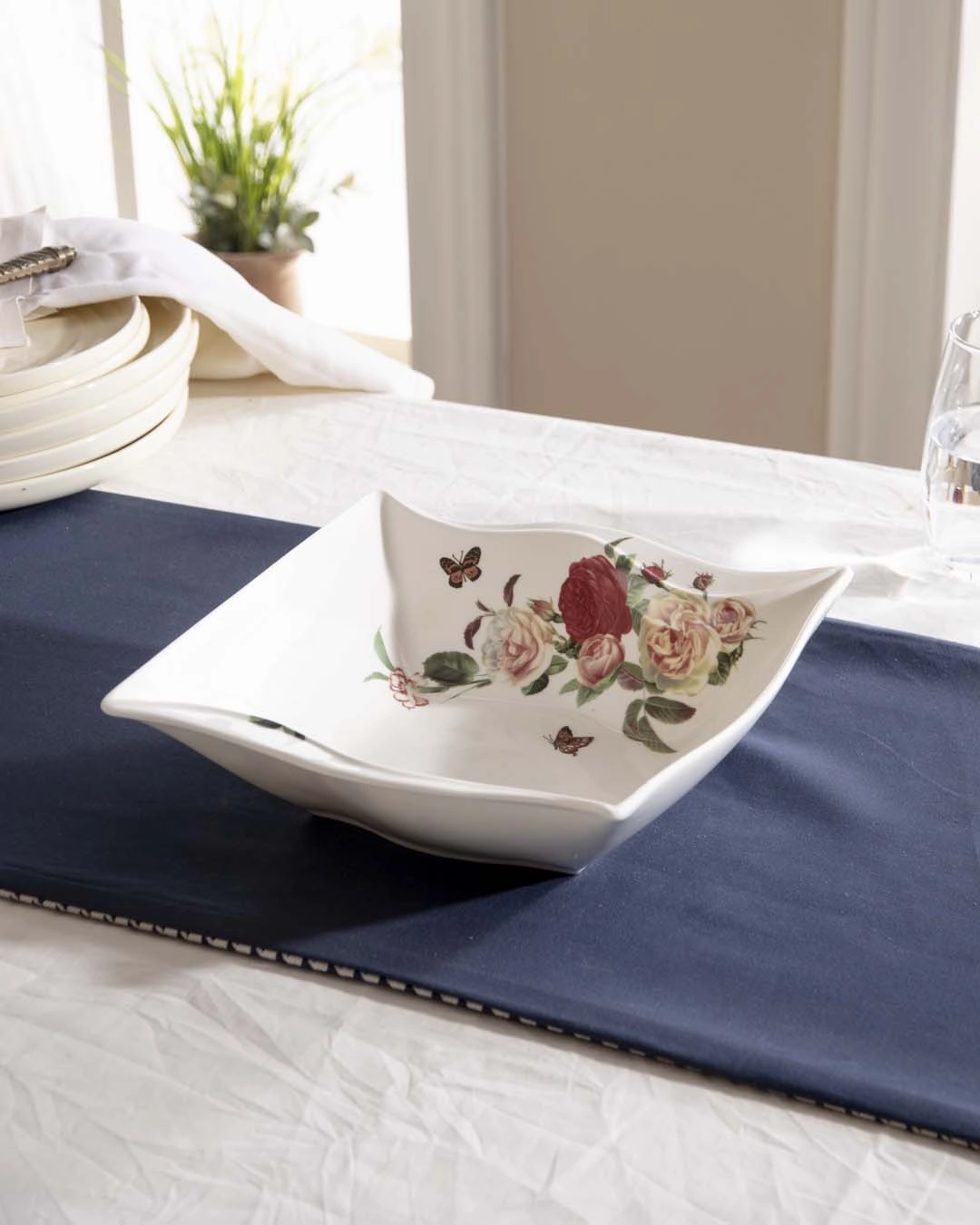 Country Roses Serving Bowls - Set of 2