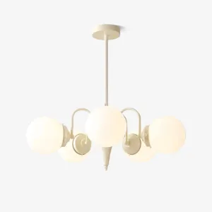 Cream Glass Ball Chandelierrustic chandelier,bedroom chandelier 