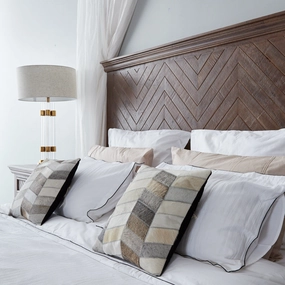 Cream and Grey Cowhide Throw Cushionhome decoration ,modern home decor 